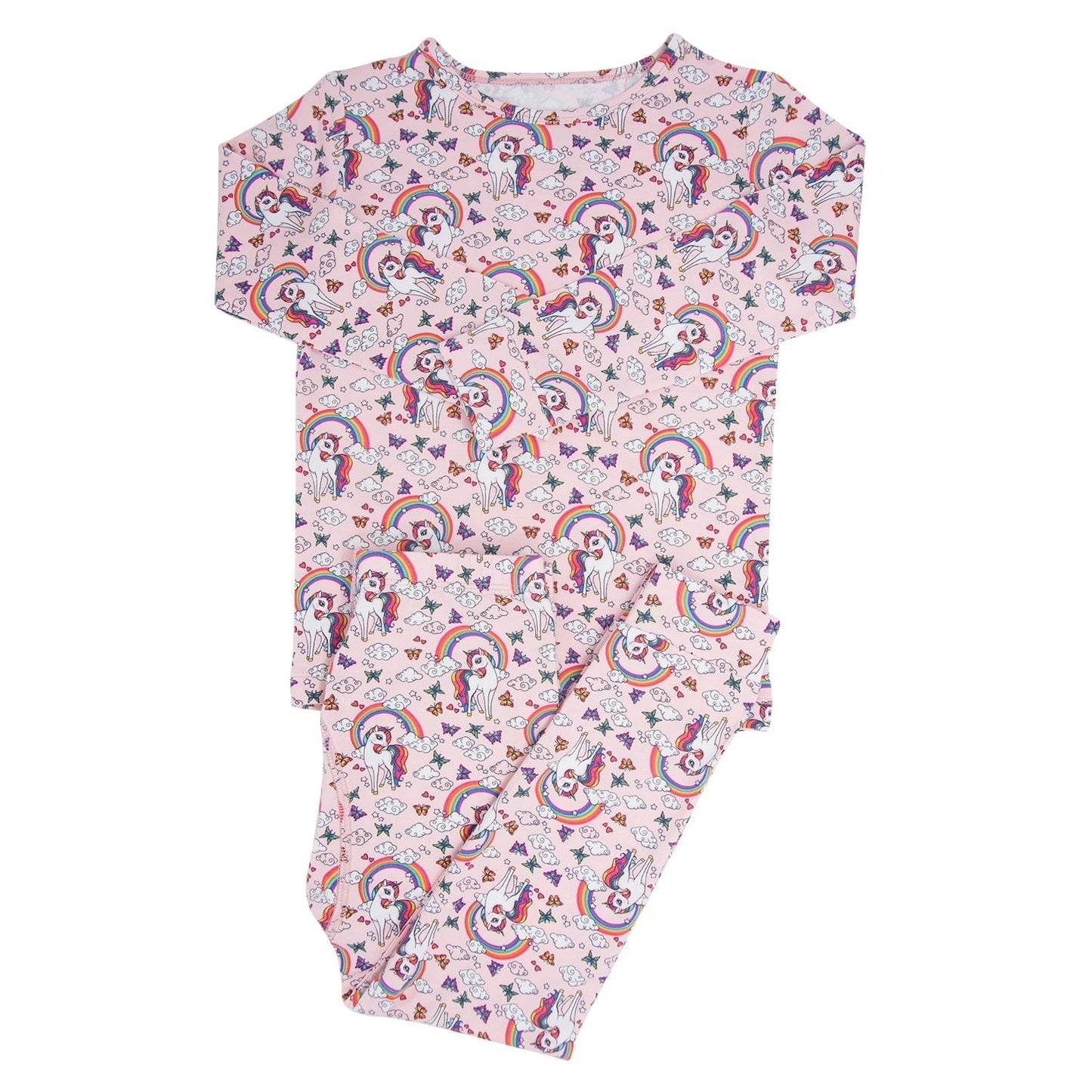 Rainbow Bright Big Kid Pajama Set for Cozy Nights Sleepwear Sweet Bamboo Everetts Place: Online Boutique