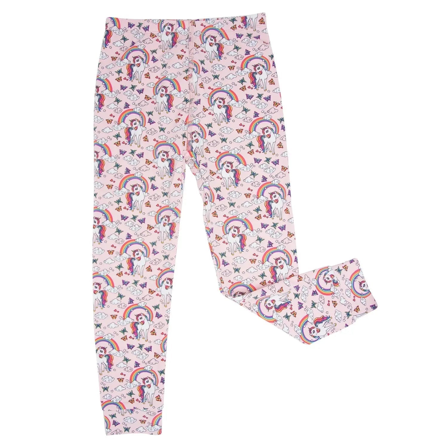 Sweet Bamboo Rainbow Bright Big Kid Pajama Set - 