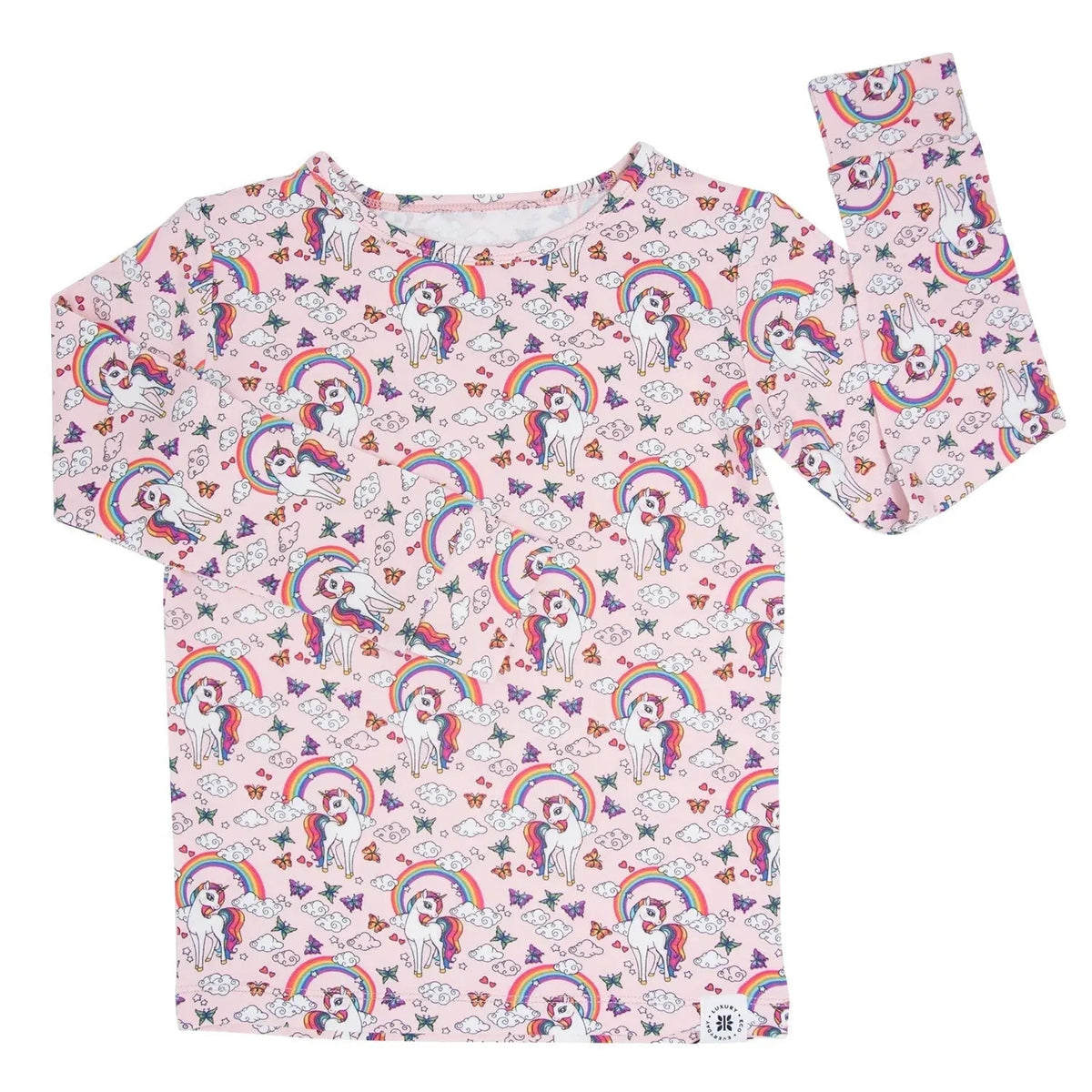 Sweet Bamboo Rainbow Bright Big Kid Pajama Set - 