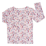 Sweet Bamboo Rainbow Bright Big Kid Pajama Set - 
