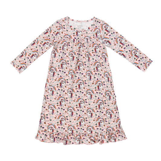 Rainbow Bright Boho Dress With Pockets Tea Length For Girls Sweet Bamboo Everetts Place: Online Boutique