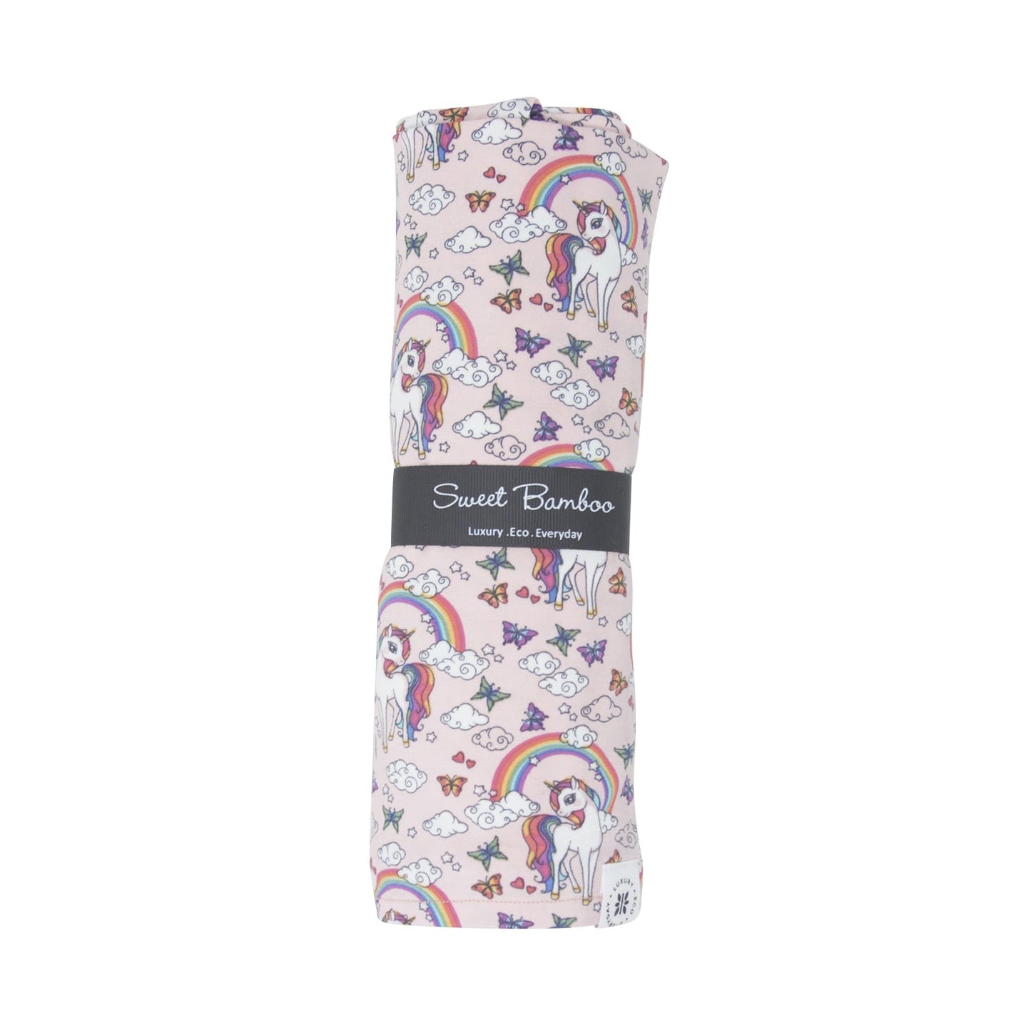 Rainbow Bright Swaddle Blanket for Newborns Soft Bamboo Sweet Bamboo Everetts Place: Online Boutique