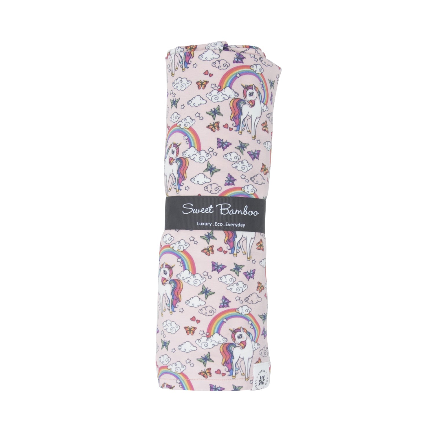 Rainbow Bright Swaddle Blanket for Newborns Soft Bamboo Sweet Bamboo Everetts Place: Online Boutique