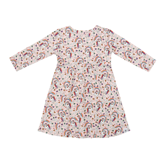 Rainbow Bright Swirly Girl Dress Sweet Bamboo Everetts Place: Online Boutique