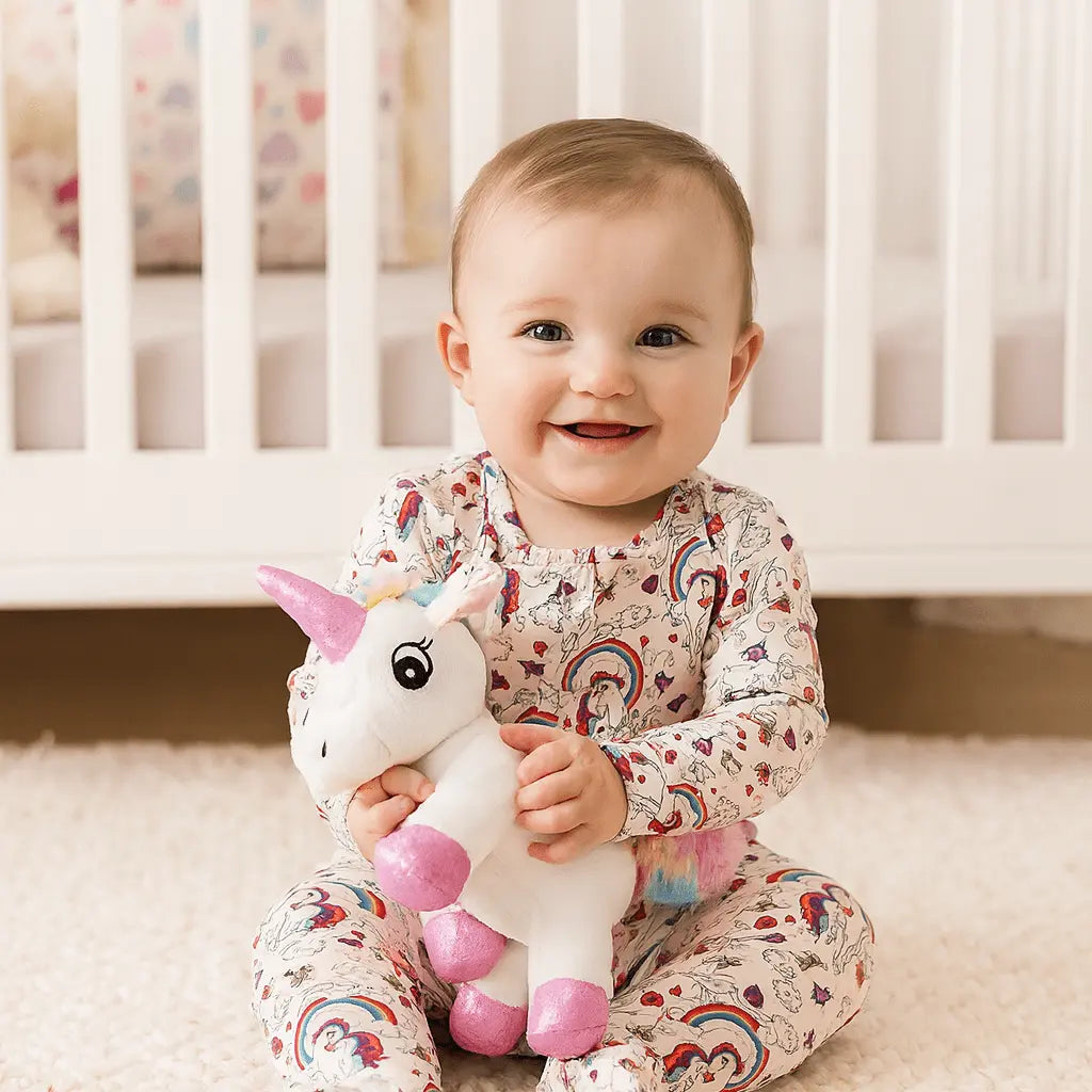 Rainbow Bright Zipper Footie - Baby & Toddler Clothing, Child, Toy, Baby toys, Pink | Everetts Place