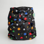 Kinder Cloth Diaper Co. Space and Sky: Essentials Pocket Cloth Diaper with Athletic Wicking Jersey, Grows with your Baby