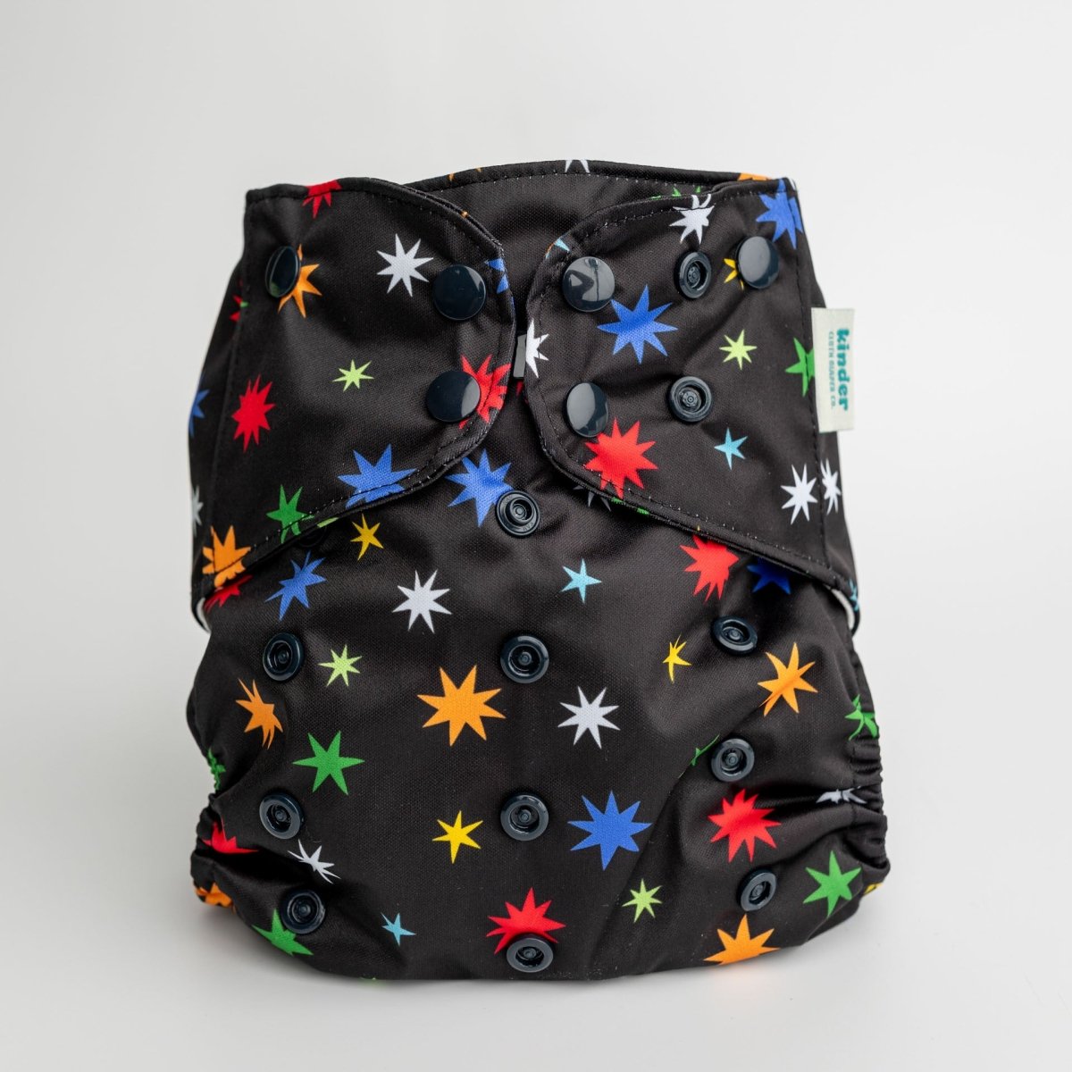 Kinder Cloth Diaper Co. Space and Sky: Essentials Pocket Cloth Diaper with Athletic Wicking Jersey, Grows with your Baby