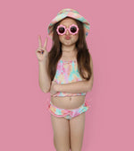 DREAM BIG LITTLE CO RAINBOW CLOUDS DREAM SMOCKED TANKINI TWO PIECE SWIM SUITEveretts Place