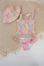 DREAM BIG LITTLE CO RAINBOW CLOUDS DREAM SMOCKED TANKINI TWO PIECE SWIM SUITEveretts Place