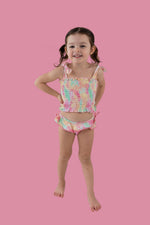 DREAM BIG LITTLE CO RAINBOW CLOUDS DREAM SMOCKED TANKINI TWO PIECE SWIM SUITEveretts Place