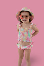 DREAM BIG LITTLE CO RAINBOW CLOUDS DREAM SMOCKED TANKINI TWO PIECE SWIM SUITEveretts Place
