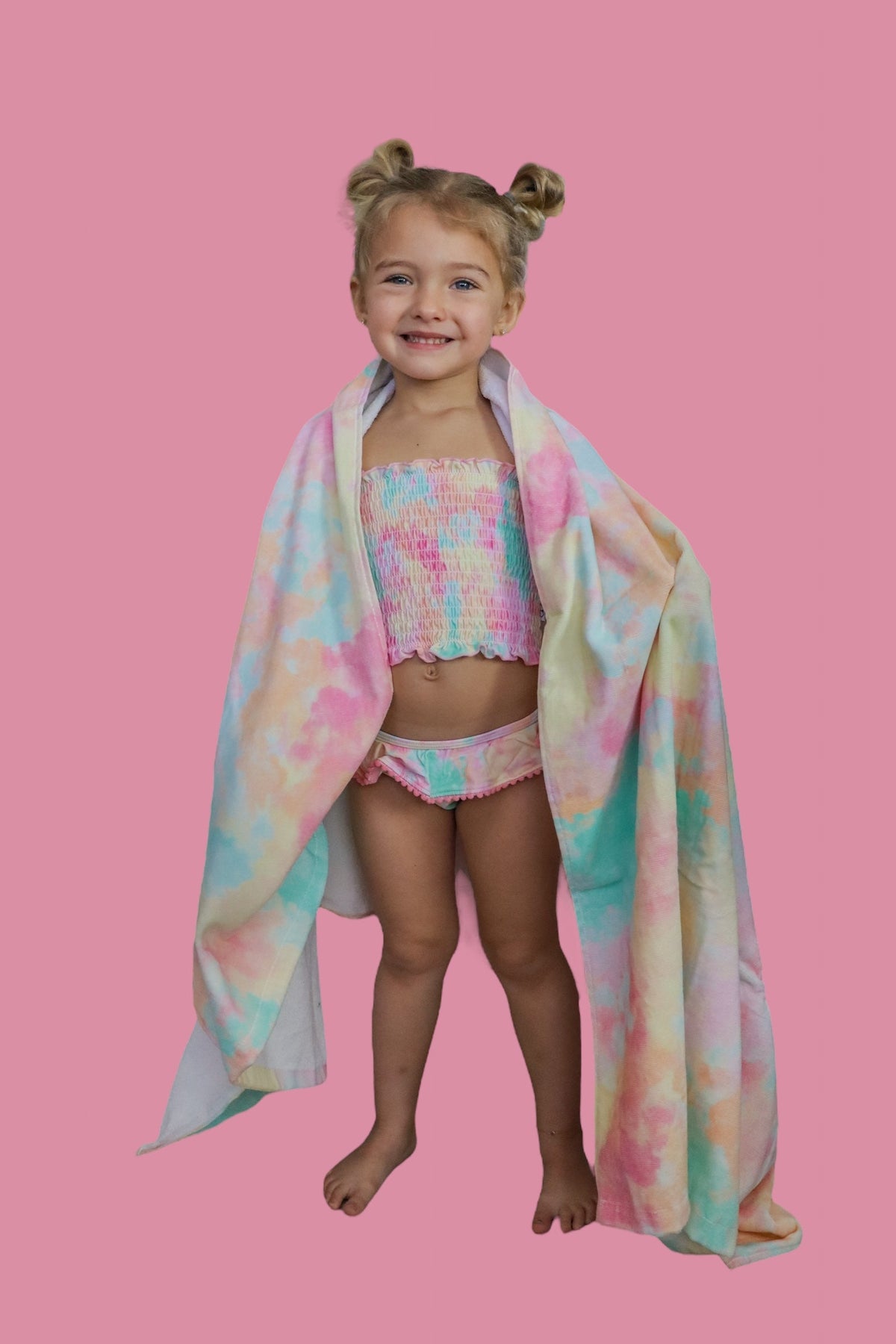 DREAM BIG LITTLE CO RAINBOW CLOUDS DREAM SMOCKED TANKINI TWO PIECE SWIM SUITEveretts Place