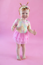 DREAM BIG LITTLE CO RAINBOW CLOUDS DREAM TUTU BODYSUIT DRESSEveretts Place
