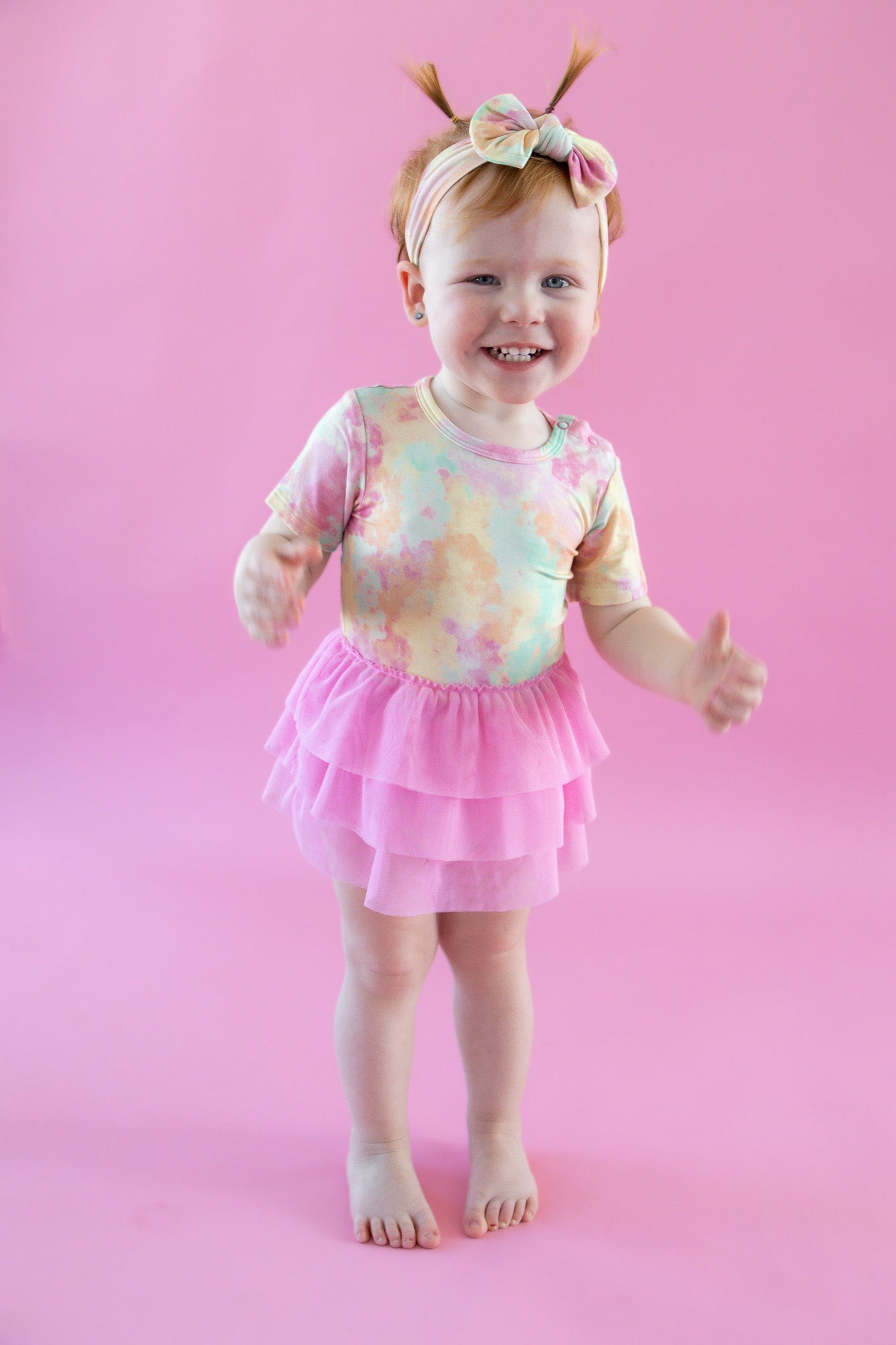 DREAM BIG LITTLE CO RAINBOW CLOUDS DREAM TUTU BODYSUIT DRESSEveretts Place