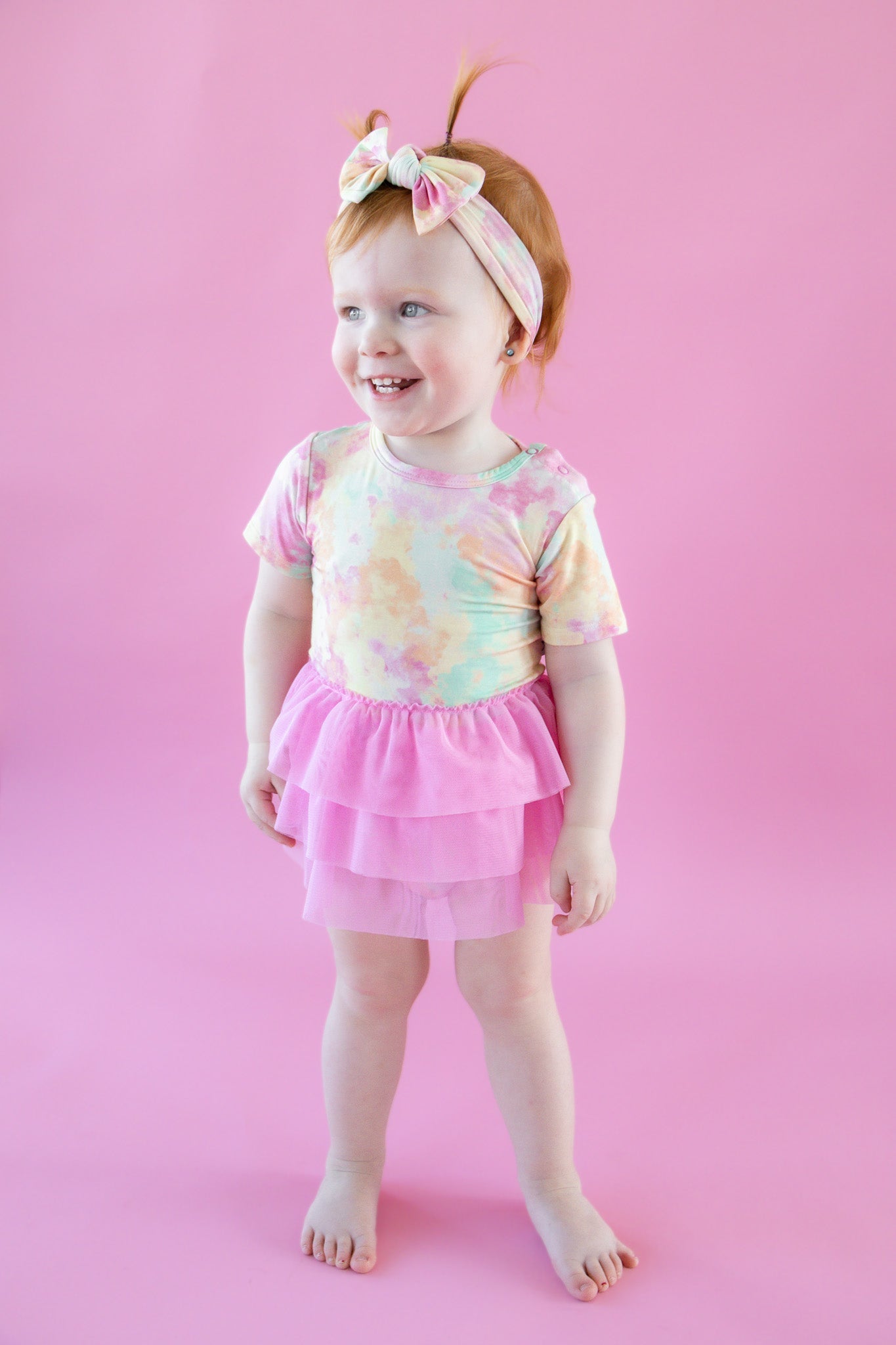DREAM BIG LITTLE CO RAINBOW CLOUDS DREAM TUTU BODYSUIT DRESSEveretts Place