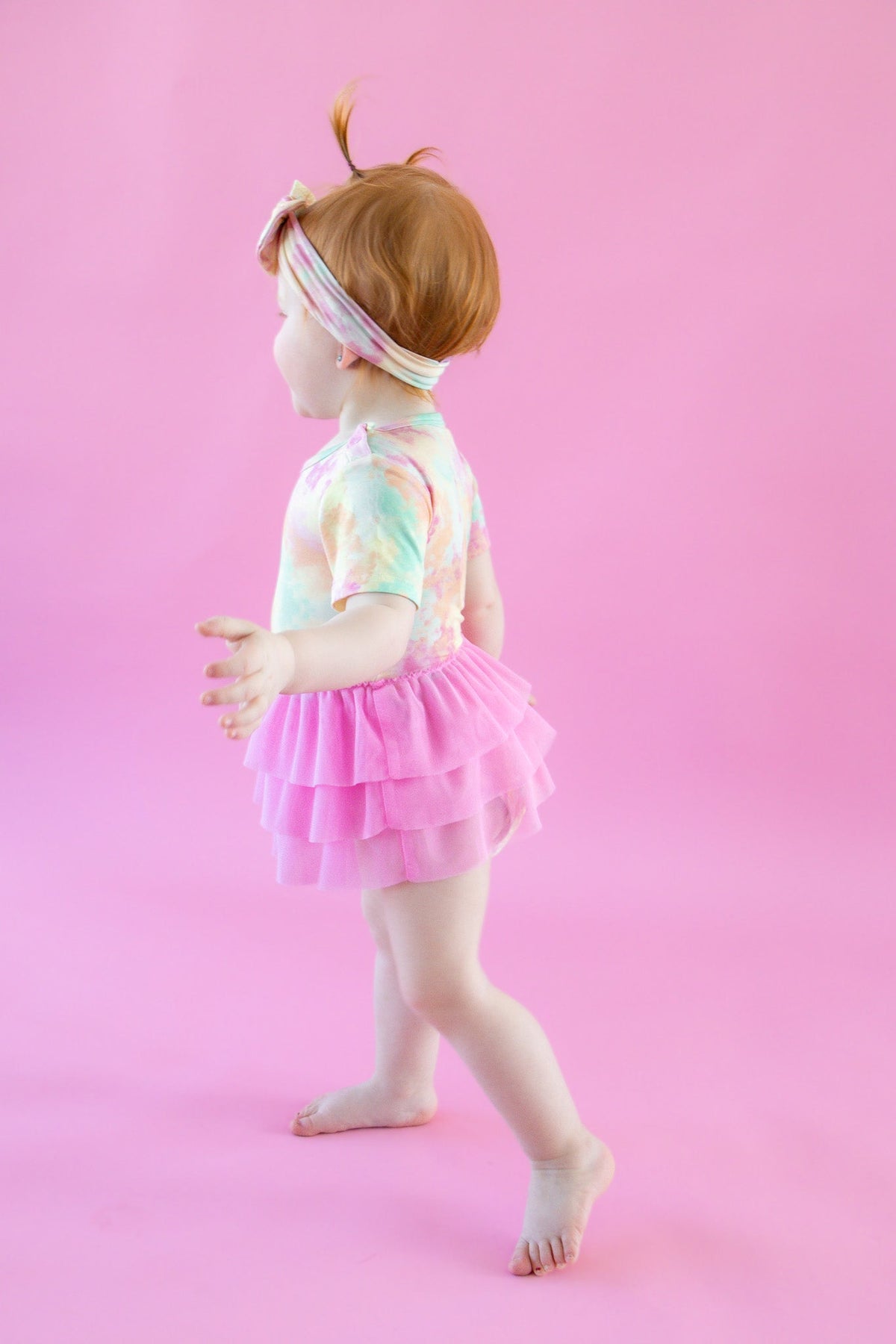DREAM BIG LITTLE CO RAINBOW CLOUDS DREAM TUTU BODYSUIT DRESSEveretts Place