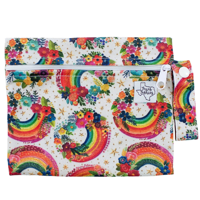 Rainbow Embroidery - Mini Wet Bag - Everetts Place: Online Boutique