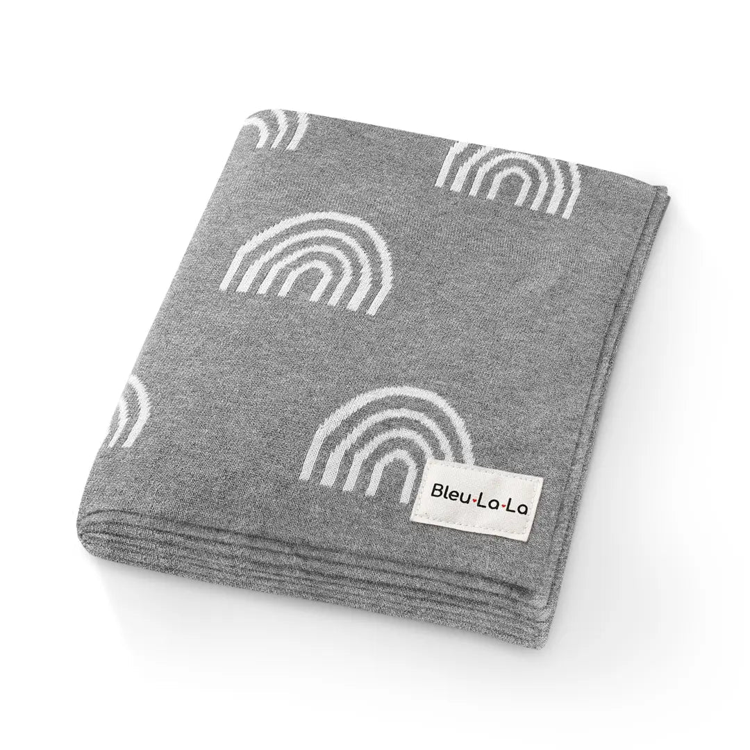 Bleu La La Rainbow Knit Swaddle Blankets Made from 100 Percent OEKO Tex Certified Cotton - Everetts Place Boutique - 