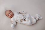 Three Little Tots Rainbow Newborn Knotted Baby Gown - 