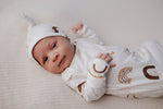 Three Little Tots Rainbow Newborn Knotted Baby Gown - 