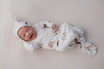 Three Little Tots Rainbow Newborn Knotted Baby Gown - 