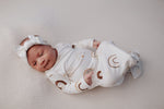 Three Little Tots Rainbow Newborn Knotted Baby Gown - 