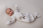 Three Little Tots Rainbow Newborn Knotted Baby Gown - 