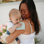 Mushie Rainbow Silicone Teether for Babies Non - Toxic Food - Grade Safe Gummy Toy - 