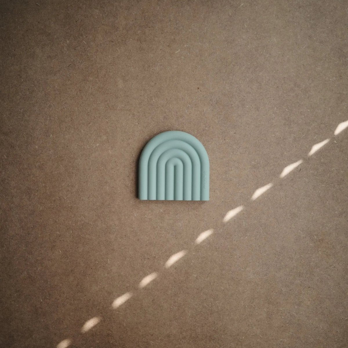 Mushie Rainbow Silicone Teether for Babies Non - Toxic Food - Grade Safe Gummy Toy - 