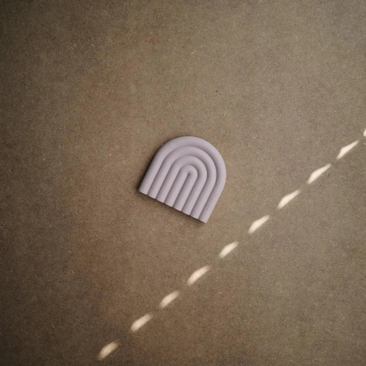 Mushie Rainbow Silicone Teether for Babies Non - Toxic Food - Grade Safe Gummy Toy - 