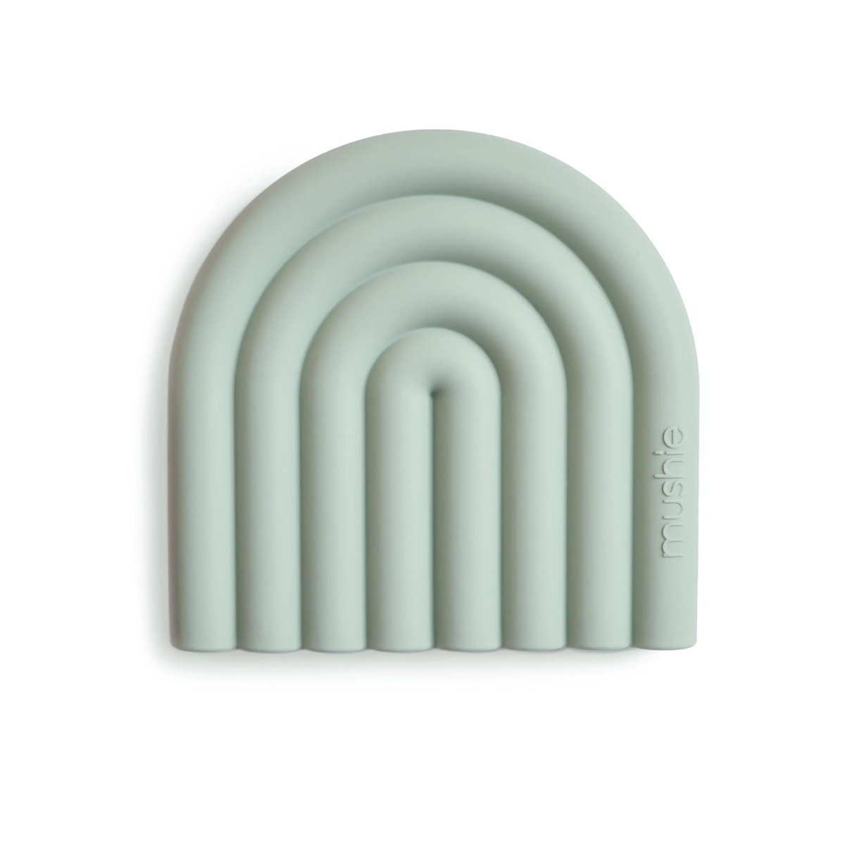 Mushie Rainbow Silicone Teether for Babies Non - Toxic Food - Grade Safe Gummy Toy - 