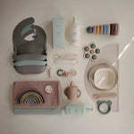 Mushie Rainbow Stacker Toy from Danish Hygge Collection for Learning and Play - Everetts Place Boutique - 