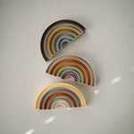 Mushie Rainbow Stacker Toy from Danish Hygge Collection for Learning and Play - Everetts Place Boutique - 