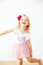 Mila & Rose ® Rainbow Vibes S/S Twirl Leotard - 