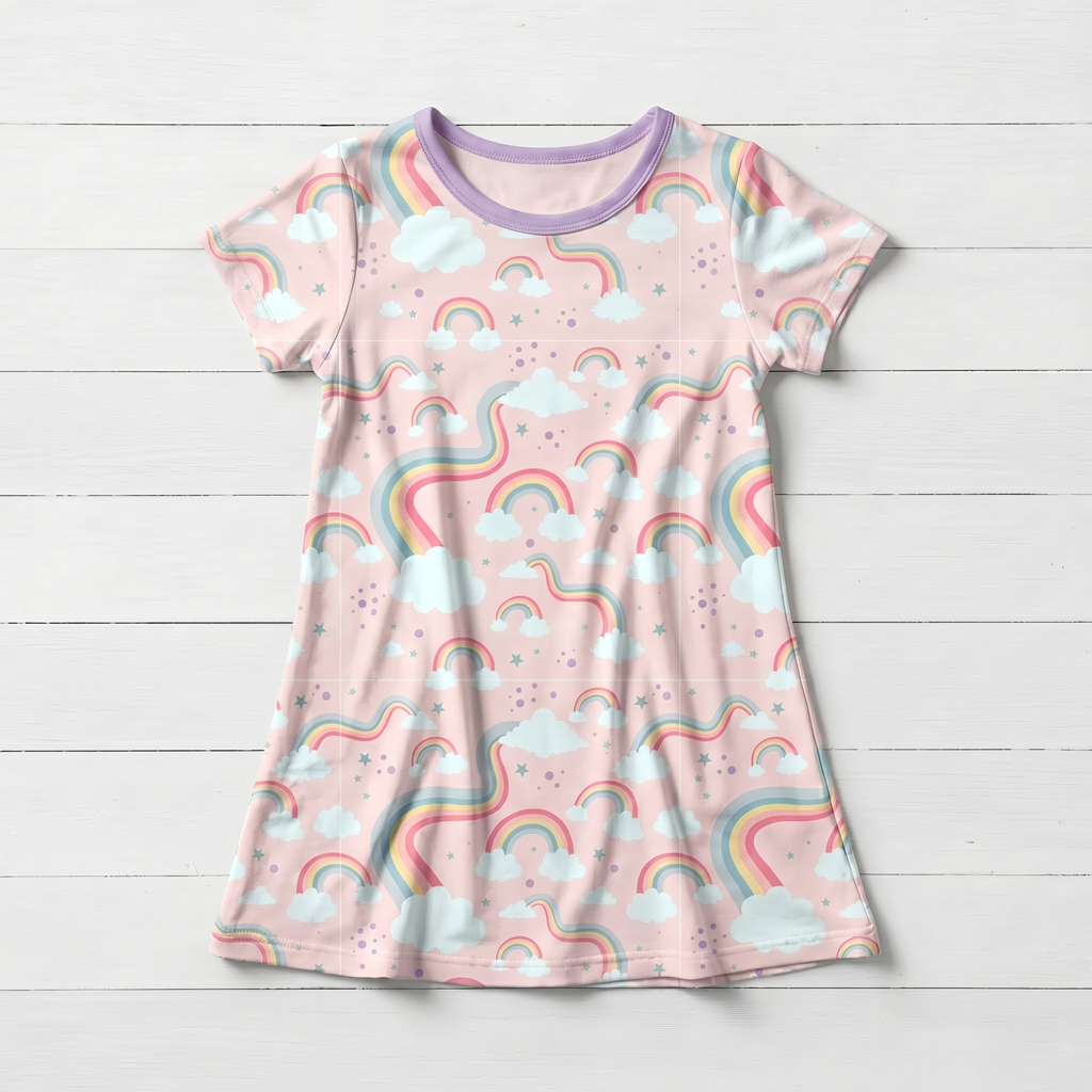 Rainbow Wishes A-Line Dress by Bestaroo