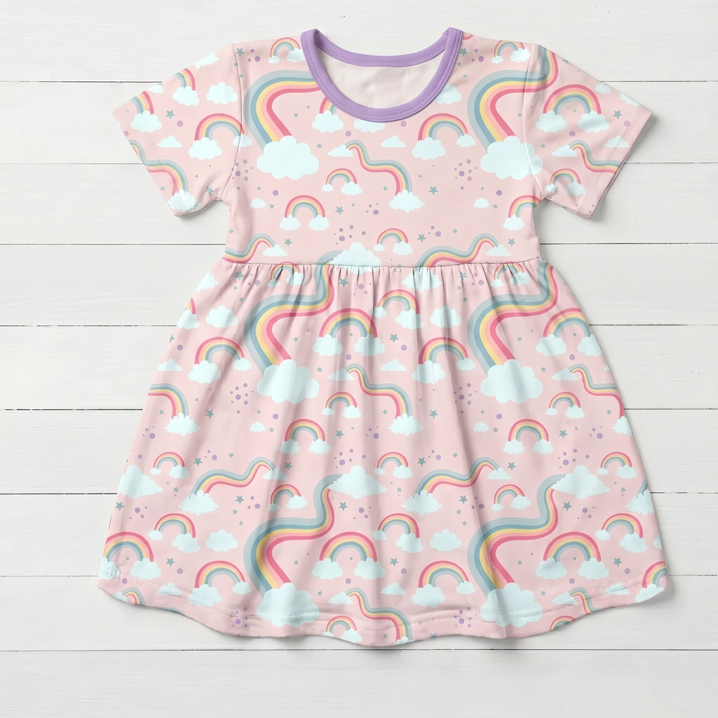 Rainbow Wishes S/S Dress by Bestaroo
