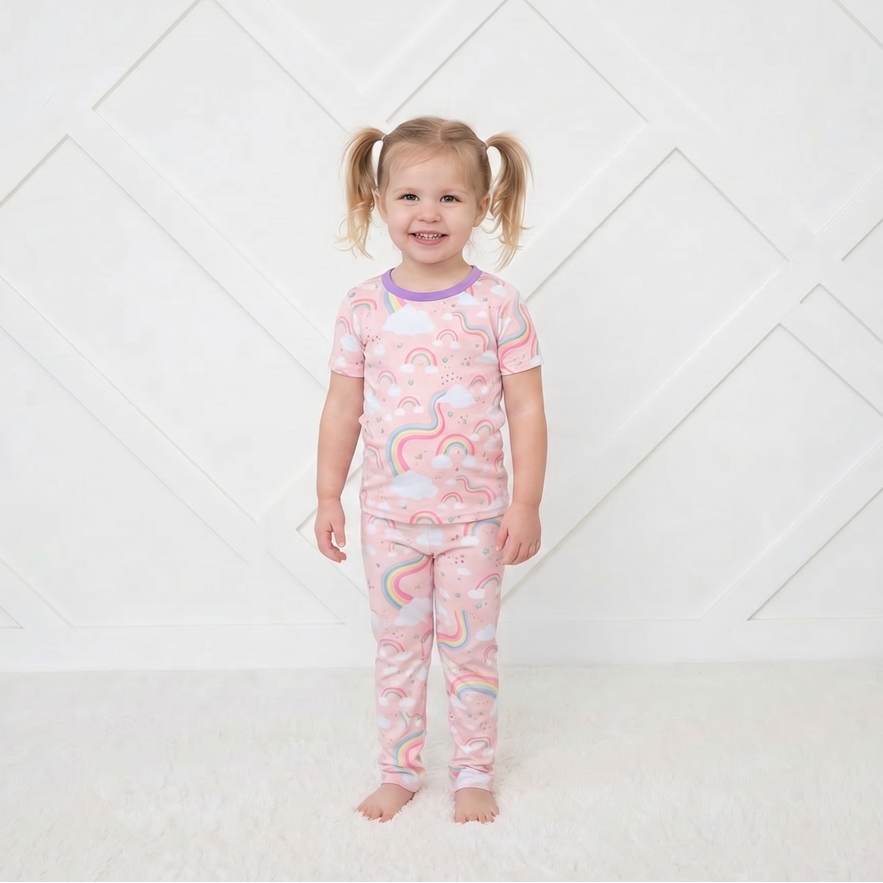 Rainbow Wishes S/S Pajama by Bestaroo
