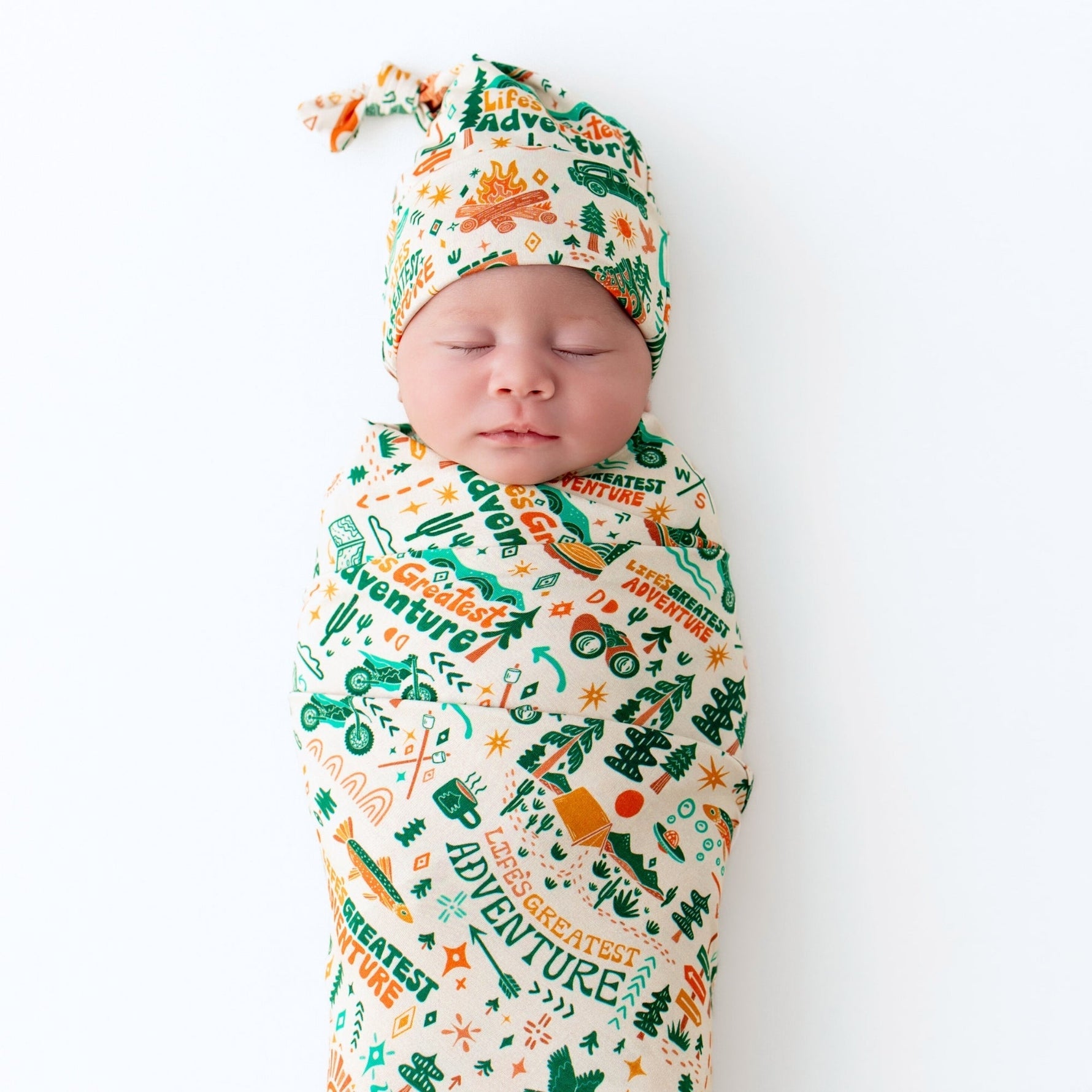 Raising Mama Raising Mama Bamboo Newborn Cap With Soft Knot For Newborns