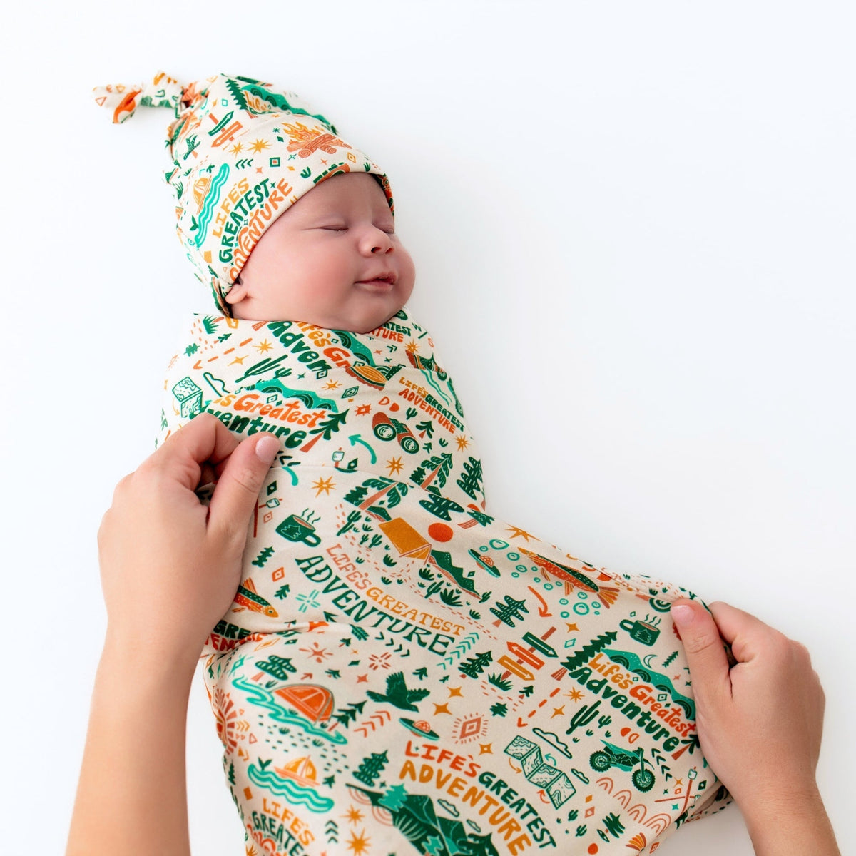 Raising Mama Raising Mama Bamboo Newborn Cap With Soft Knot For Newborns