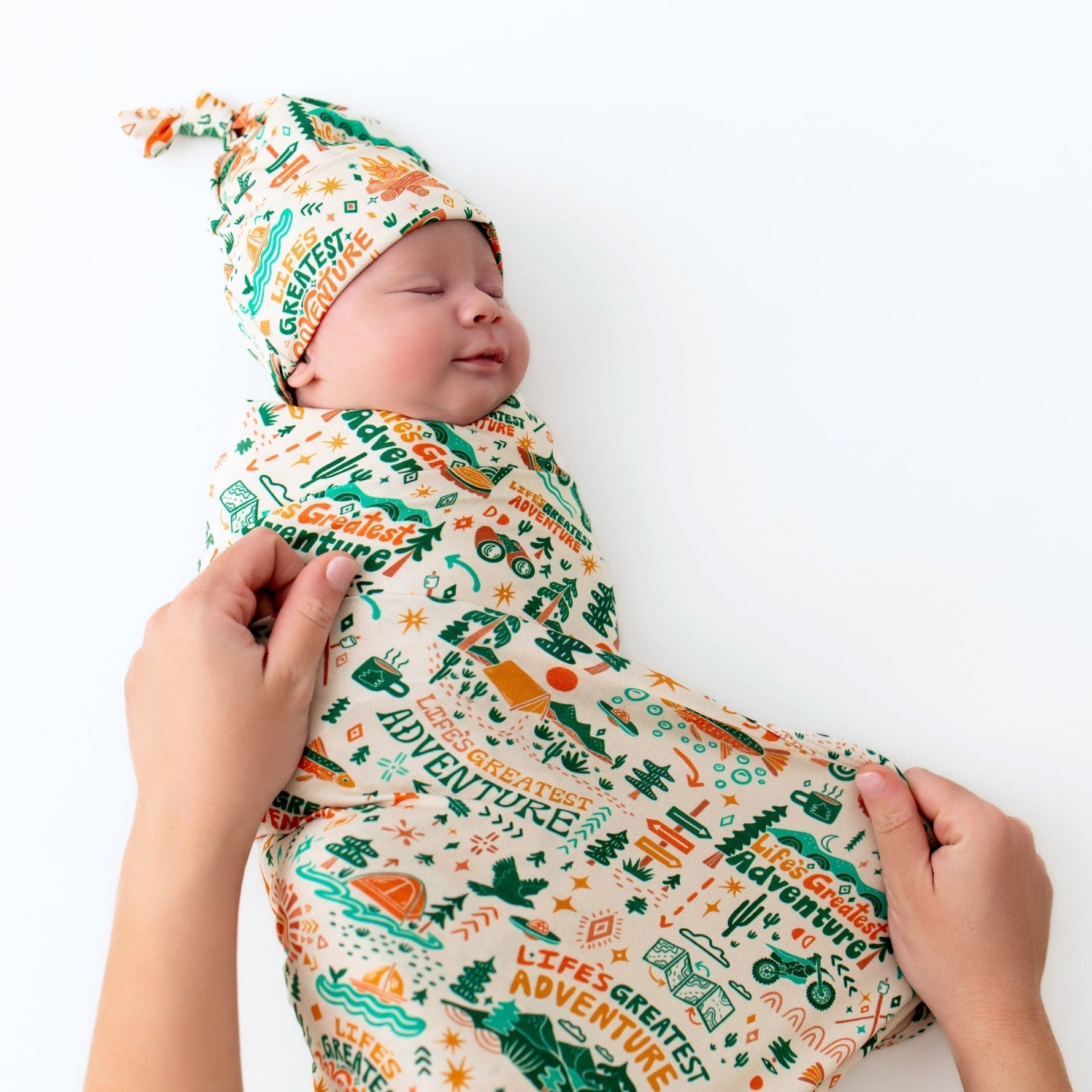 Raising Mama Raising Mama Bamboo Newborn Cap With Soft Knot For Newborns