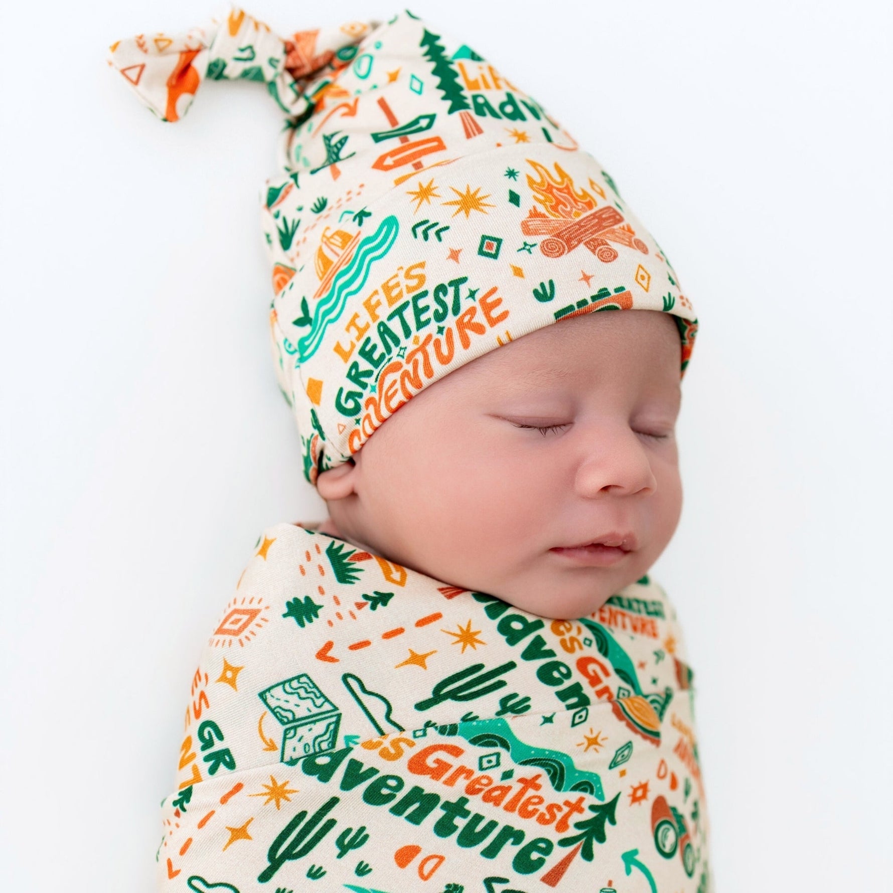 Raising Mama Raising Mama Bamboo Newborn Cap With Soft Knot For Newborns