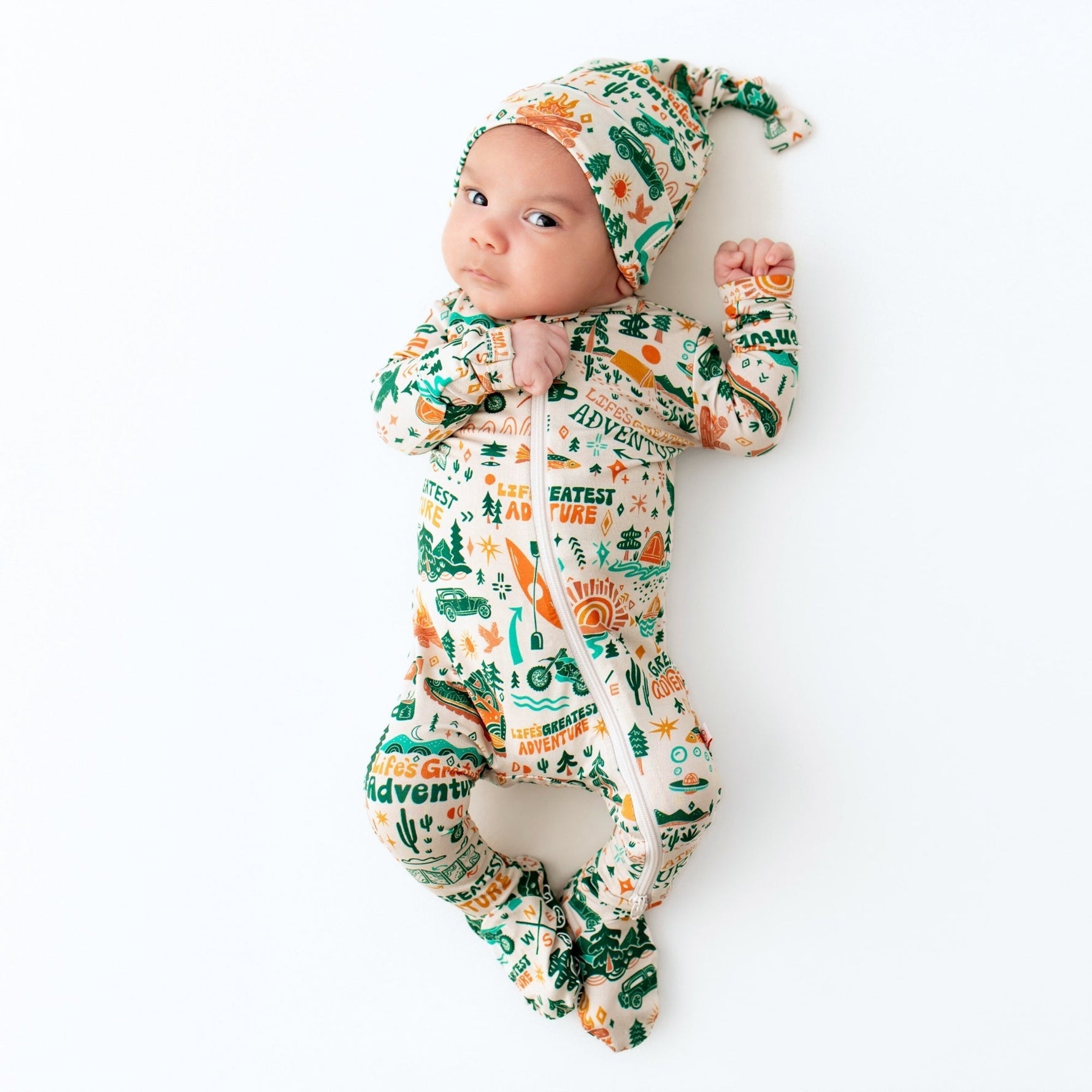 Raising Mama Raising Mama Bamboo Newborn Cap With Soft Knot For Newborns