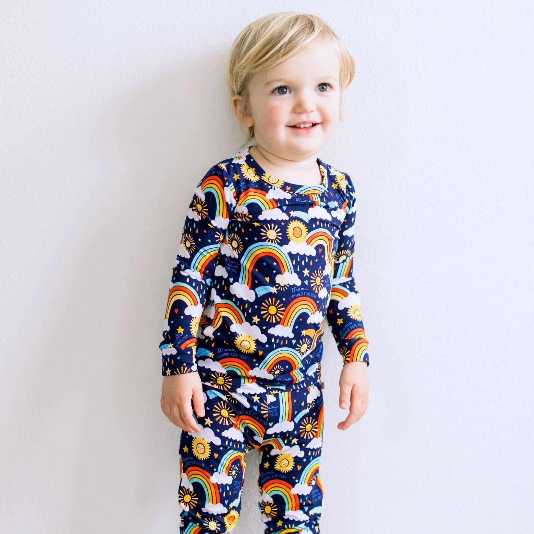 Raising Mama Raising Mama Pajama Set Butter Soft Print Here Comes the Sunshine for Parents