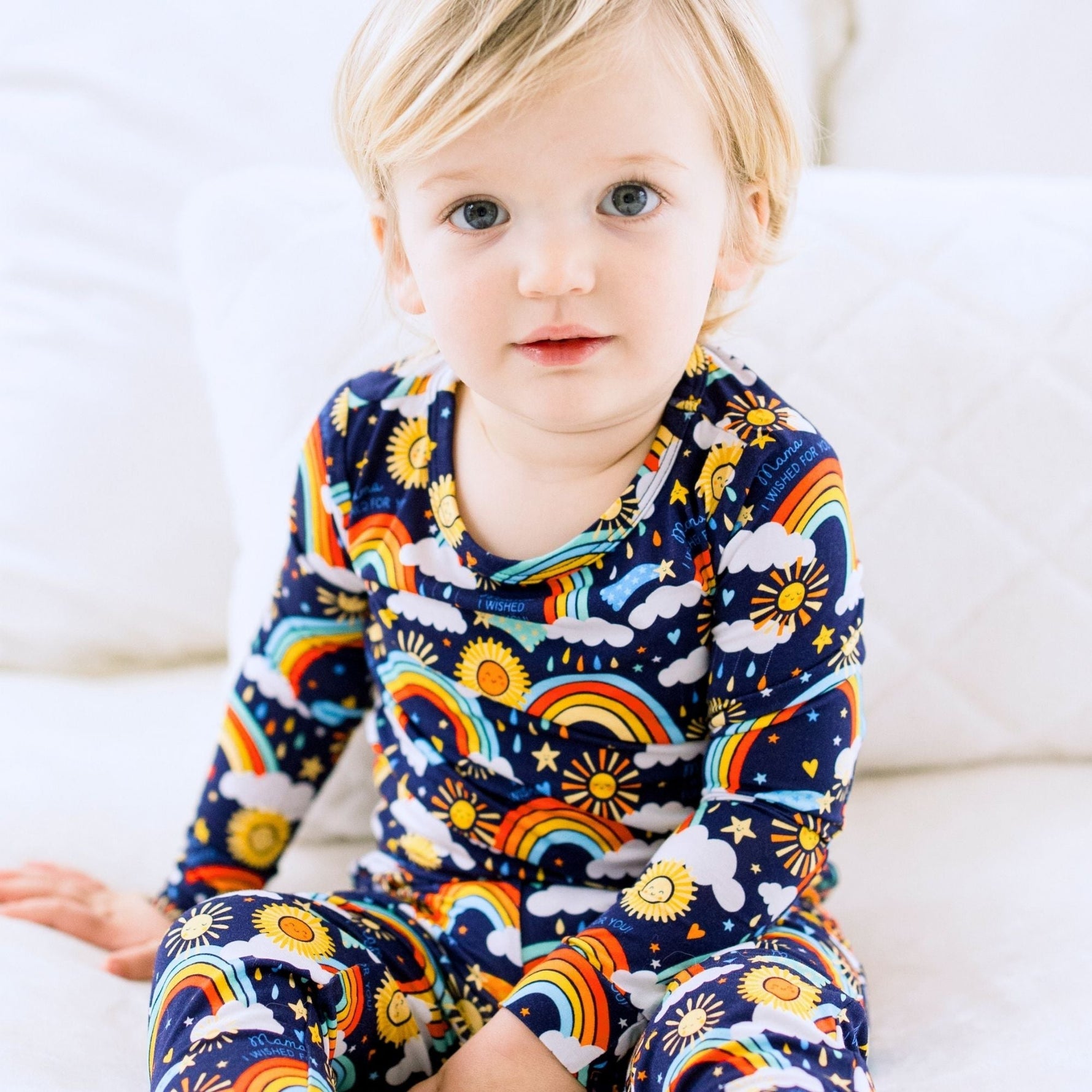 Raising Mama Raising Mama Pajama Set Butter Soft Print Here Comes the Sunshine for Parents