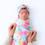 Raising Mama Raising Mama Swaddle Blanket Oversized 48x48 Bamboo Keepsake for Babies