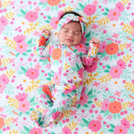 Raising Mama Raising Mama Swaddle Blanket Oversized 48x48 Bamboo Keepsake for Babies