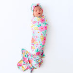 Raising Mama Raising Mama Swaddle Blanket Oversized 48x48 Bamboo Keepsake for Babies