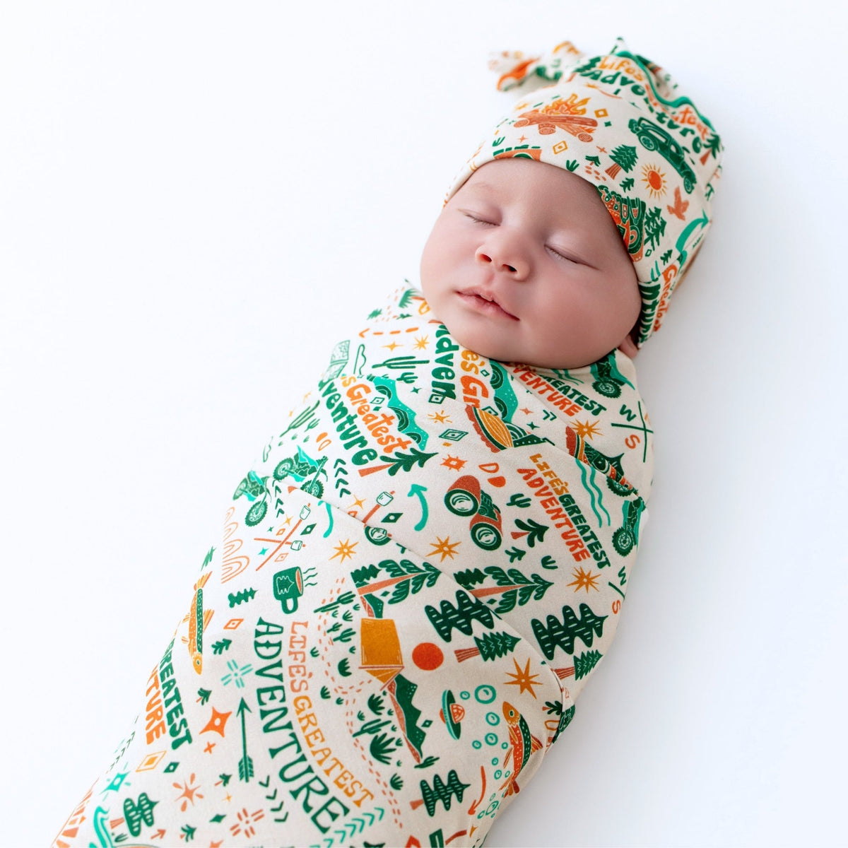 Raising Mama Raising Mama Swaddle Blanket Oversized 48x48 Bamboo Keepsake For Newborns