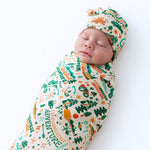 Raising Mama Raising Mama Swaddle Blanket Oversized 48x48 Bamboo Keepsake For Newborns