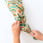 Raising Mama Raising Mama Swaddle Blanket Oversized 48x48 Bamboo Keepsake For Newborns